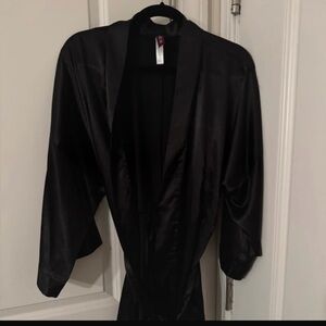 Adore Me Black Satin Lingerie